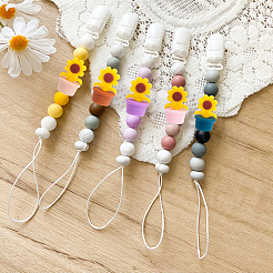 9Pcs 9 Colors Sunflower Silicone Beads&nbsp;SIL-CA0002-70