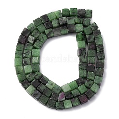 Natural Ruby in Zoisite Beads Strands&nbsp;G-F631-K31