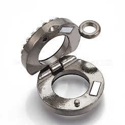 Alloy Magnetic Locket Pendants&nbsp;PALLOY-T052-21