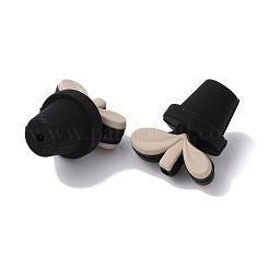 Leaf Pot Food Grade Eco-Friendly Silicone Beads&nbsp;SIL-WH0014-18D