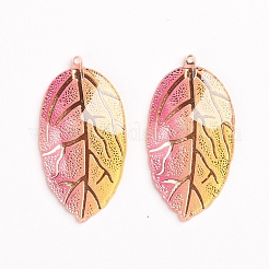 Rainbow Color Resin Pendants&nbsp;RESI-WH0008-31D