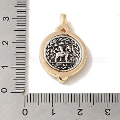 Rack Plating Brass Glass Pendants&nbsp;KK-S368-04G