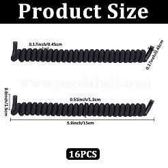 8 Pairs Polyester Curly No Tie Spring Shoelaces&nbsp;AJEW-CP0010-32B