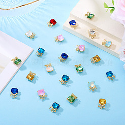 30Pcs Alloy & Glass Charms&nbsp;FIND-TA0008-05G