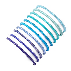 10Pcs Glass Seed Beads Stretch Bracelets for Women&nbsp;BJEW-MZ00242