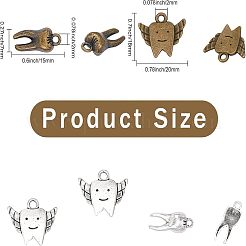 80Pcs 4 Style Alloy Pendants&nbsp;FIND-CA0006-59