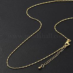 Brass Ball Chain Necklaces for Women&nbsp;NJEW-D302-32G