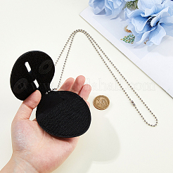 Cattlehide Leather Badge Holder&nbsp;AJEW-WH0696-023A