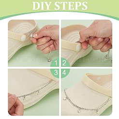 4Pcs 2 Styles Alloy Shoe Decoration Chain&nbsp;AJEW-FG0003-81A