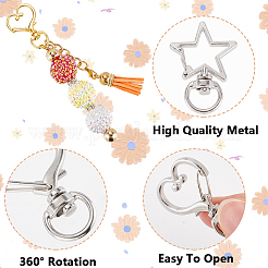 40Pcs 4 Styles Zinc Alloy Swivel Lobster Clasps&nbsp;FIND-SP0002-57