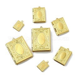 15Pcs 3 Styles Brass Locket Pendants&nbsp;FIND-CJ0004-73