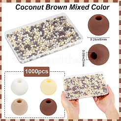 1000Pcs Frosted Opaque Acrylic Beads&nbsp;OACR-SP0001-32D
