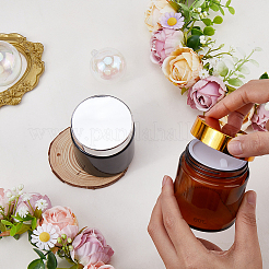 2Pcs 2 Colors Refillable Glass Cream Jar&nbsp;CON-GF0001-19B