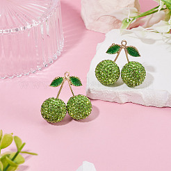 2Pcs Alloy Cherry Charms&nbsp;FIND-TA0009-30F