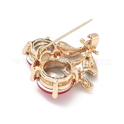 Cherry with Bee Enamel Pins&nbsp;JEWB-M071-02KCG