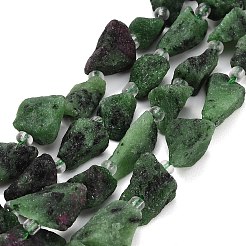 Raw Rough Natural Ruby in Zoisite Beads Strands&nbsp;GG-CBA0B77-A14-01