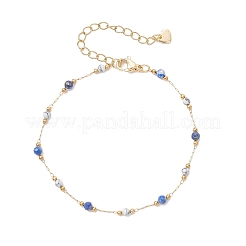 Handmade Mixed Stone Beads & 316 Stainless Steel Round Link Chains Bracelets&nbsp;BJEW-JB13340