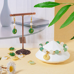 36Pcs 4 Colors Glass Pendants&nbsp;GLAA-TA0002-45