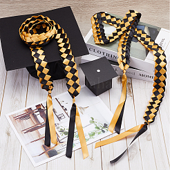 Two Tone Graduation Ribbon Leis&nbsp;FIND-WH0423-78D