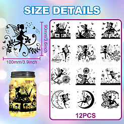 12 Style Silhouette Paper&nbsp;AJEW-WH0345-0003