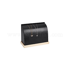 PU Imitation Leather Necklace Stands&nbsp;NDIS-WH0006-19C