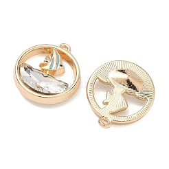 Alloy Glass Pendants&nbsp;FIND-B061-05G-B