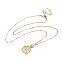 Brass Twelve Constellations Tarot Pendant Necklaces&nbsp;LS-NJEW-Q006-01F-G