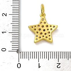 Brass Micro Pave Clear Cubic Zirconia Pendants&nbsp;LS-KK-H493-03G-01