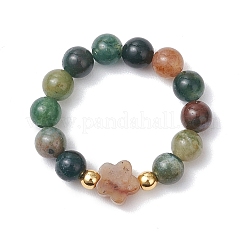Natural Indian Agate Finger Rings&nbsp;RJEW-JR00894