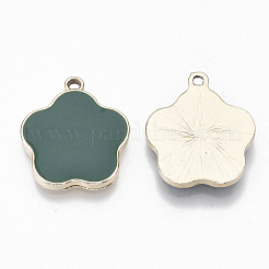 Eco-Friendly Alloy Enamel Pendants&nbsp;PALLOY-R110-05B