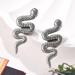 304 Stainless Steel Snake Clip-on Earrings&nbsp;EJEW-B116-03P