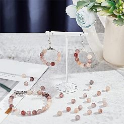 Natural Violet Strawberry Quartz Beads Strands&nbsp;G-NB0003-66