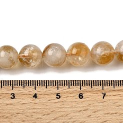 Heated Natural Citrine Beads Strands&nbsp;G-D323-A01-10mm-B