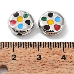 Rack Plating Alloy Enamel Beads&nbsp;PALLOY-Q458-27P