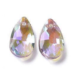 Faceted Teardrop Glass Pendants&nbsp;GLAA-O008-A16