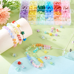 60Pcs 6 Colors Transparent Acrylic Beads&nbsp;TACR-TA0001-53