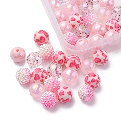 50Pcs 5 Style Acrylic Beads&nbsp;MACR-FS0001-50