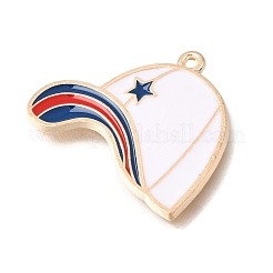Baseball Alloy Enamel Pendants&nbsp;AL-CBA2166-01G-02