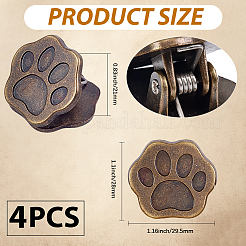 4Pcs Zinc Alloy Clips&nbsp;AJEW-CP0010-87
