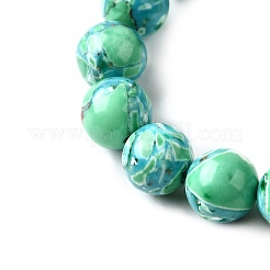 Dyed Natural Magnesite Beads Strands&nbsp;G-L617-D01-8mm-01