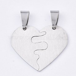 Non-Tarnish 201 Stainless Steel Split Pendants&nbsp;STAS-T048-10