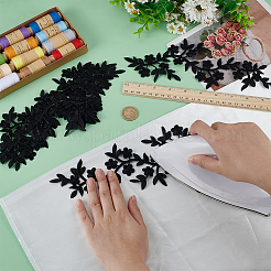 6PCS Flower Rayon Embroidery Sew on Ornament Accessories&nbsp;PATC-FG0002-56A