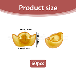 Resin Gold Ingot Mini Model&nbsp;DJEW-FH0001-43B
