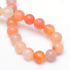 Round Dyed Natural Red Agate Bead Strands&nbsp;LS-G-R345-6mm-09