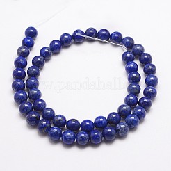 Natural Lapis Lazuli Bead Strands&nbsp;G-G953-01-10mm
