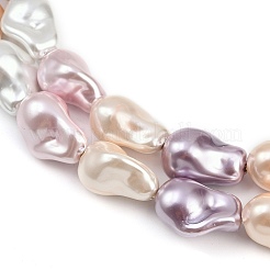 Electroplated Glass Beads Strands&nbsp;GLAA-H039-07C