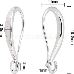 Brass Earring Hooks&nbsp;KK-FH0001-24