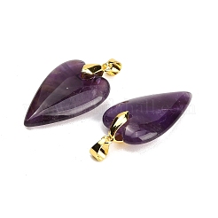 Natural Amethyst Pendants&nbsp;X-G-E570-01G-05