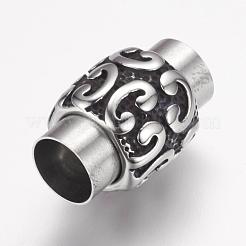 304 Stainless Steel Magnetic Clasps with Glue-in Ends&nbsp;STAS-F124-05AS