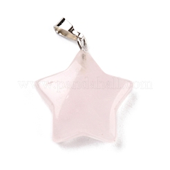 Natural Rose Quartz Pendants&nbsp;G-I319-01P-07